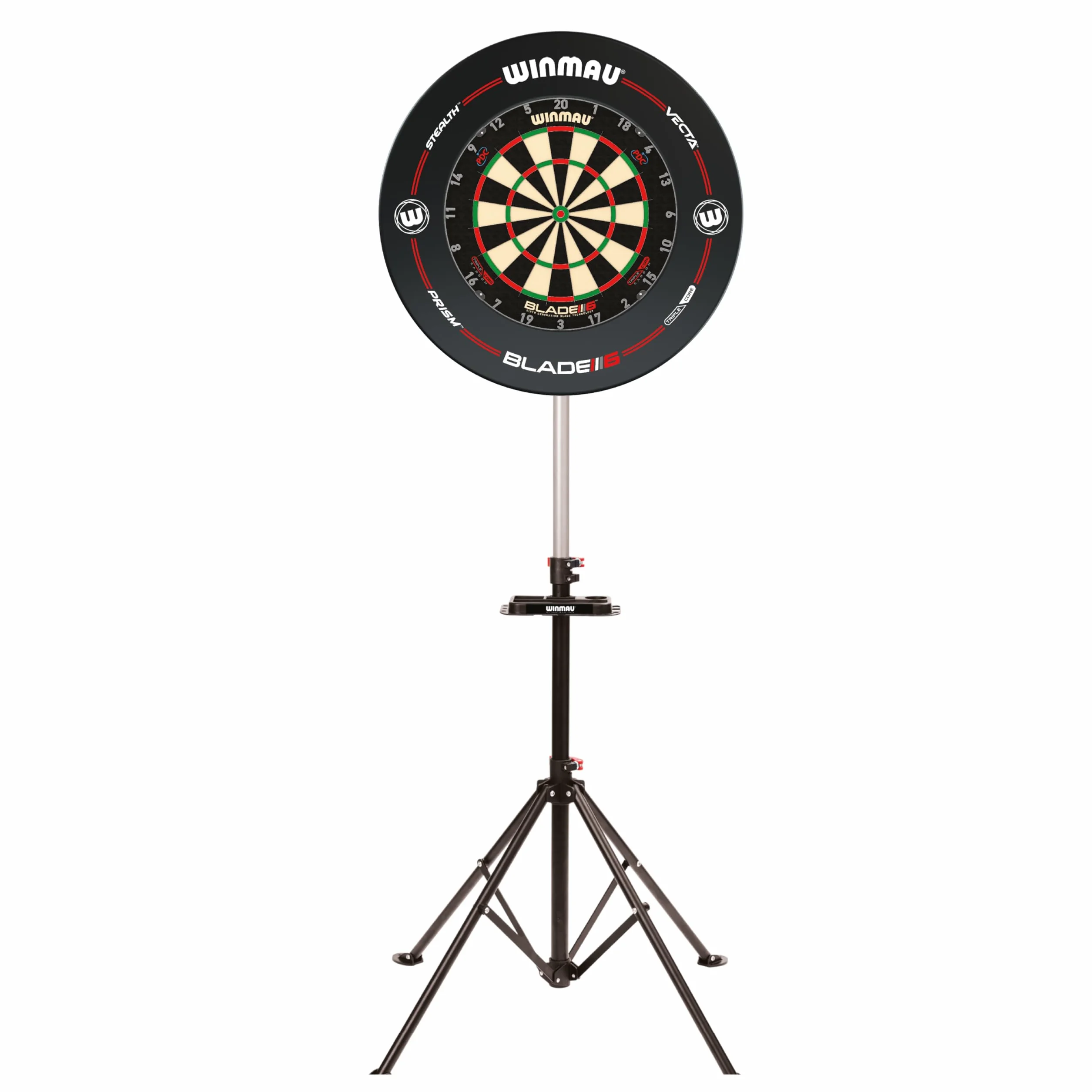 WINMAU Xtreme 2.0 Supporto per bersaglio per freccette - Portatile, regolabile e indipendente - Sistema di montaggio con design a treppiede - Compatibile con tutti i bersagli Winmau