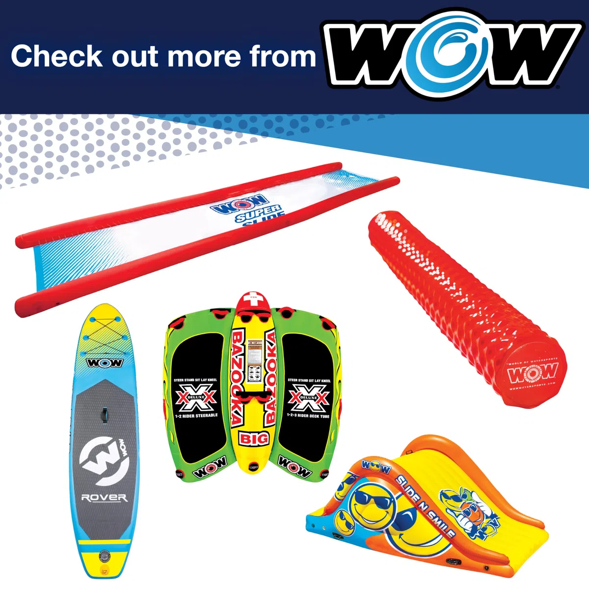 Wow Sports Xtreme Gonfiabile Trailer, Ride in Ovale, da 1 a 3 Persone
