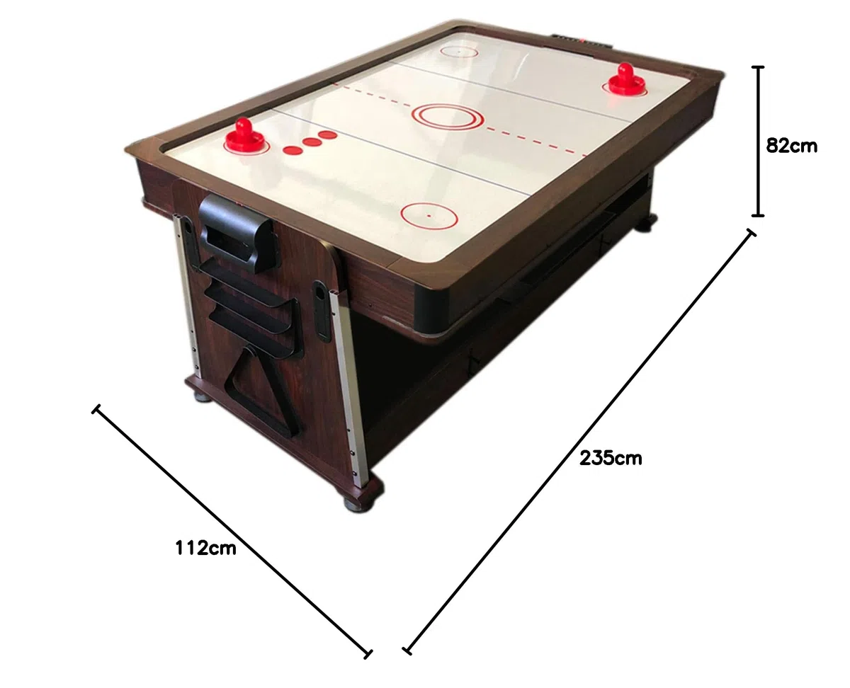 Tavolo da Biliardo Trasformabile Biliardo 3 in 1 Tavolo Multigioco mod. Mattew Rosso