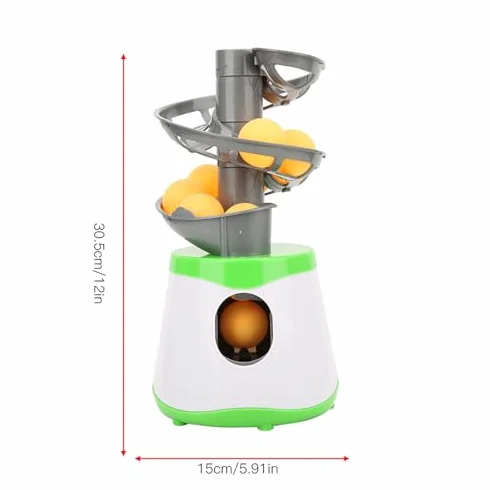 Robot Allenatore di Ping Pong, Lanciatore Automatico di Palline da Ping Pong Portatile In Abs con 10 Palline da Ping Pong, Attrezzatura Pratica da Ping Pong per Principianti Che Praticano Il Ping Pong