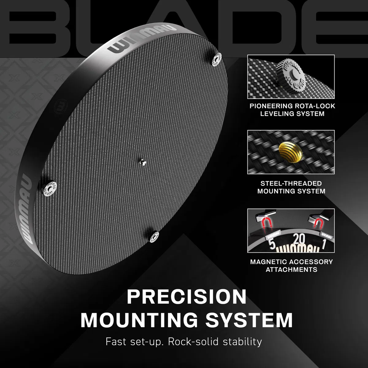WINMAU Blade Series Bersaglio – Freccette professionali PDC ufficiali – Blade X | 360 | Triple Core