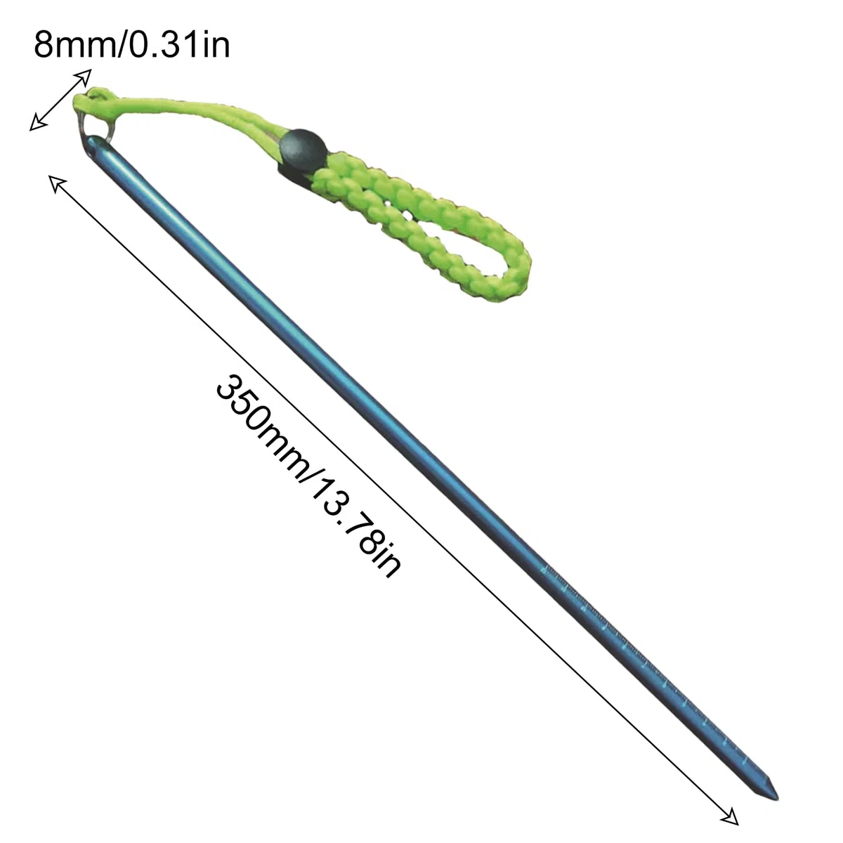 Bacchetta subacquea – Trusty Sound Generator Stick, attrezzatura da nuoto in mare | Puntatore dal design aerodinamico, strumenti subacquei in alluminio per nuotatori principianti, 35,1 cm