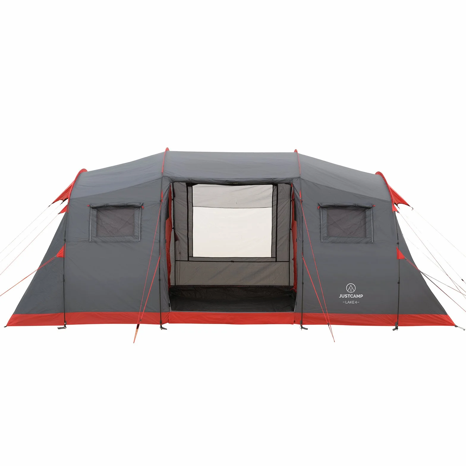 JUSTCAMP Lake 4 Tenda da Campeggio 4 posti - 2 camere (470 x 230 x 190 cm)