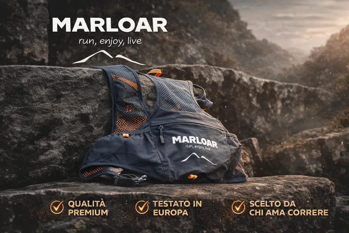 Zaino Trail Running con 2 Soft Flask – Gilet Idratazione Ultraleggero e Traspirante per Corsa, Trail ed Escursionismo – Vestibilità Stabile