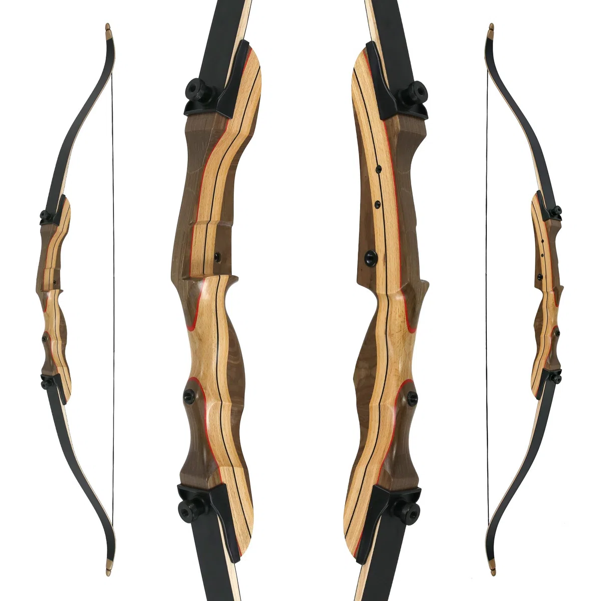 Set speciale Wild Honey – Take Down – 68 pollici / 32 lbs – Arco ricurvo per principianti; ottimo arco per principianti, arco per principianti per adulti e giovani nel tiro con l'arco, tiro con l'arco
