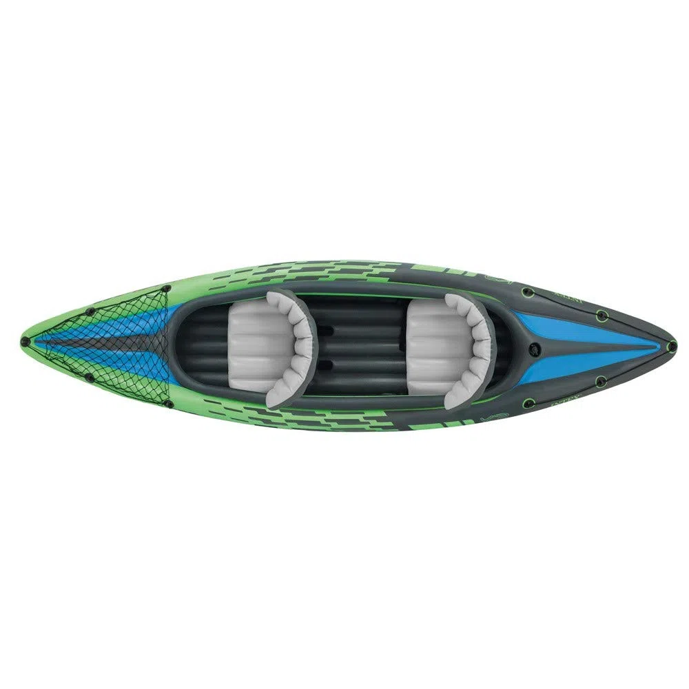 Intex 68306 Canoa Gonfiabile Due Persone Challenger K2 Kayak 351x76 cm
