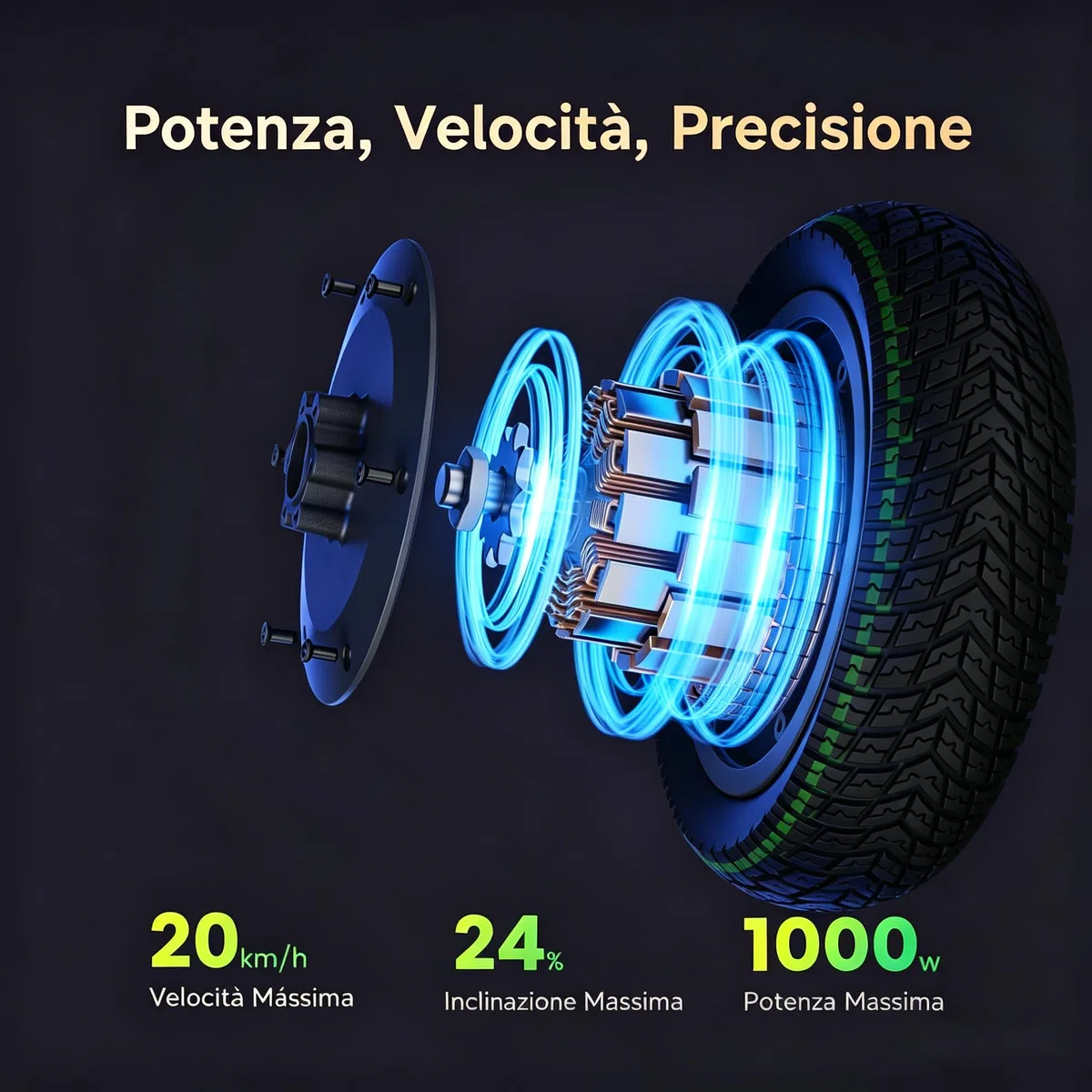 NAVEE N65i Monopattino Elettrico, Autonomia 65km, 3 Modalità di Guida, Pneumatici Tubeless 10,5", Pieghevole, IPX5, 24% Pendenza