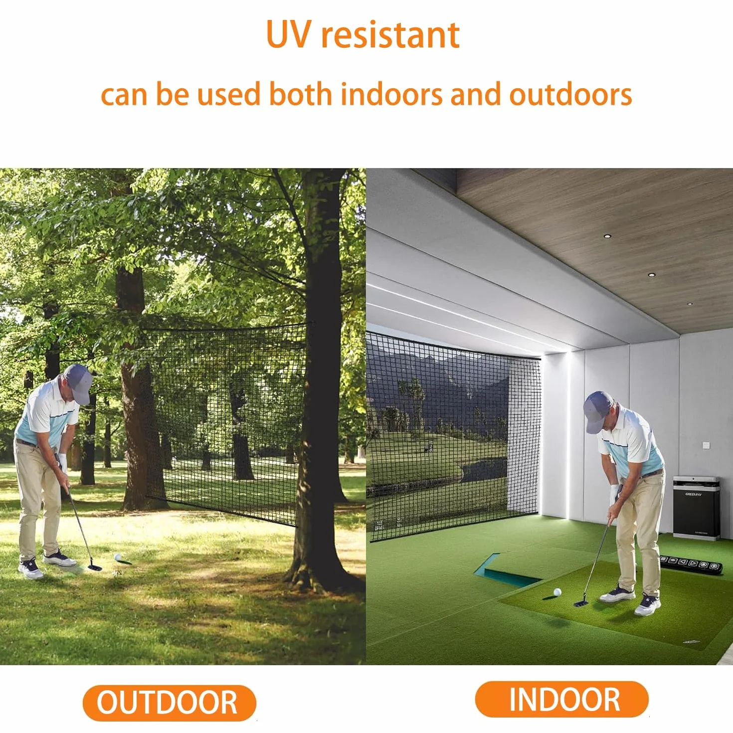 Rete da Golf 3x6M Nero Poliestere | Rete di Allenamento Resistente per Driving Range & Giardino | Installazione Rapida, Antistrappo e UV-Resistente