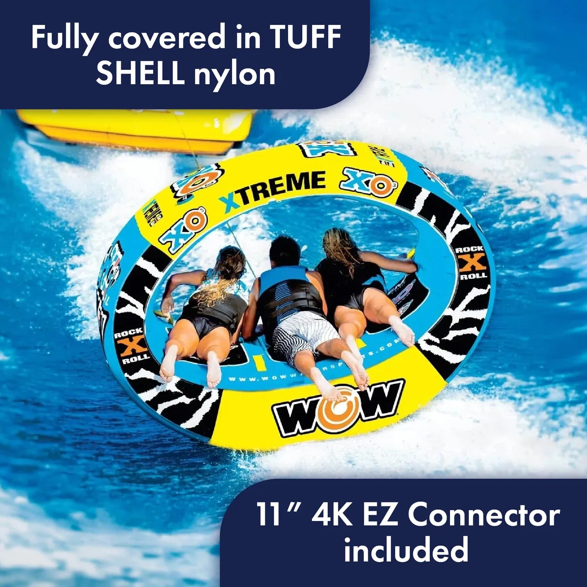 Wow Sports Xtreme Gonfiabile Trailer, Ride in Ovale, da 1 a 3 Persone