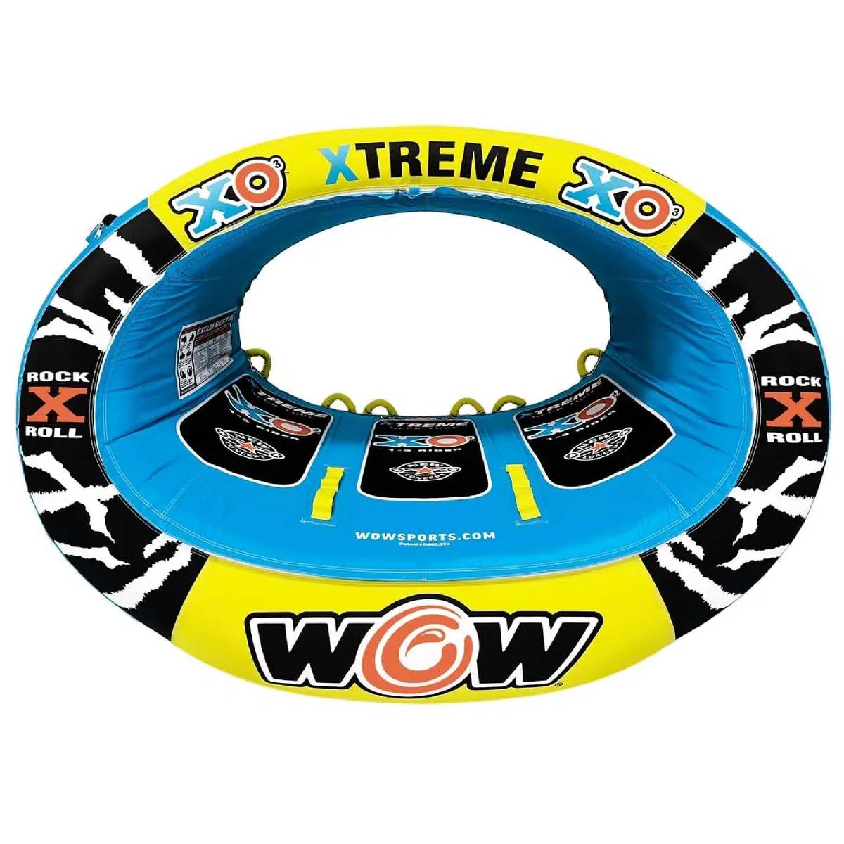 Wow Sports Xtreme Gonfiabile Trailer, Ride in Ovale, da 1 a 3 Persone