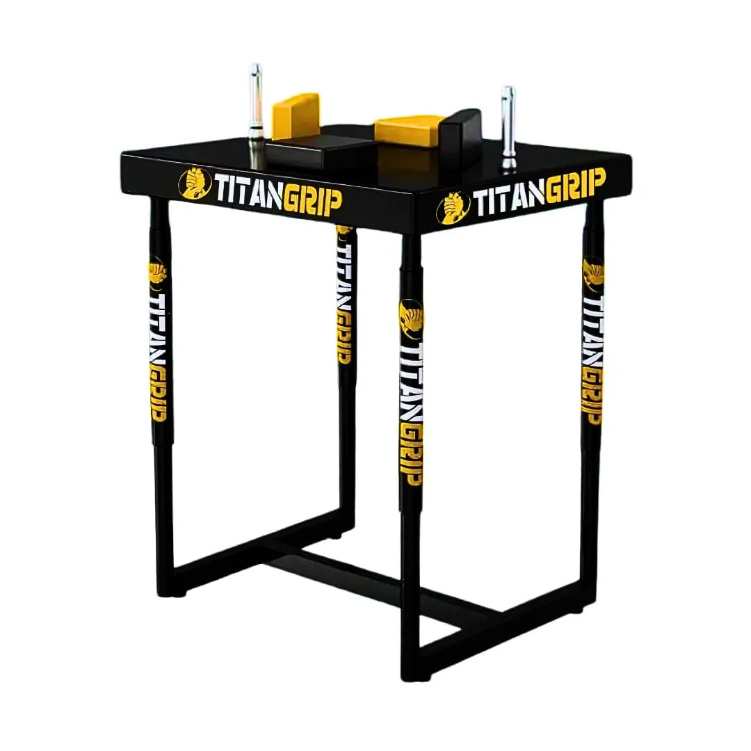 TG Armwrestling tavolo da competizione – tavolo professionale da braccio (circa 40 kg) secondo gli standard internazionali di competizione, estremamente stabile e resistente, per competizioni