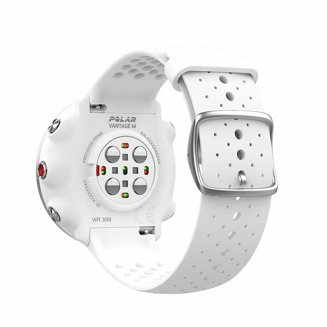 Polar Unisex Adulto Sportwatch per Allenamenti Multisport, Corsa e Nuoto, Impermeabile con GPS e Cardiofrequenzimetro Integrato, Unisex, Policarbonato, Metallo Stainless, Bianco, S/M
