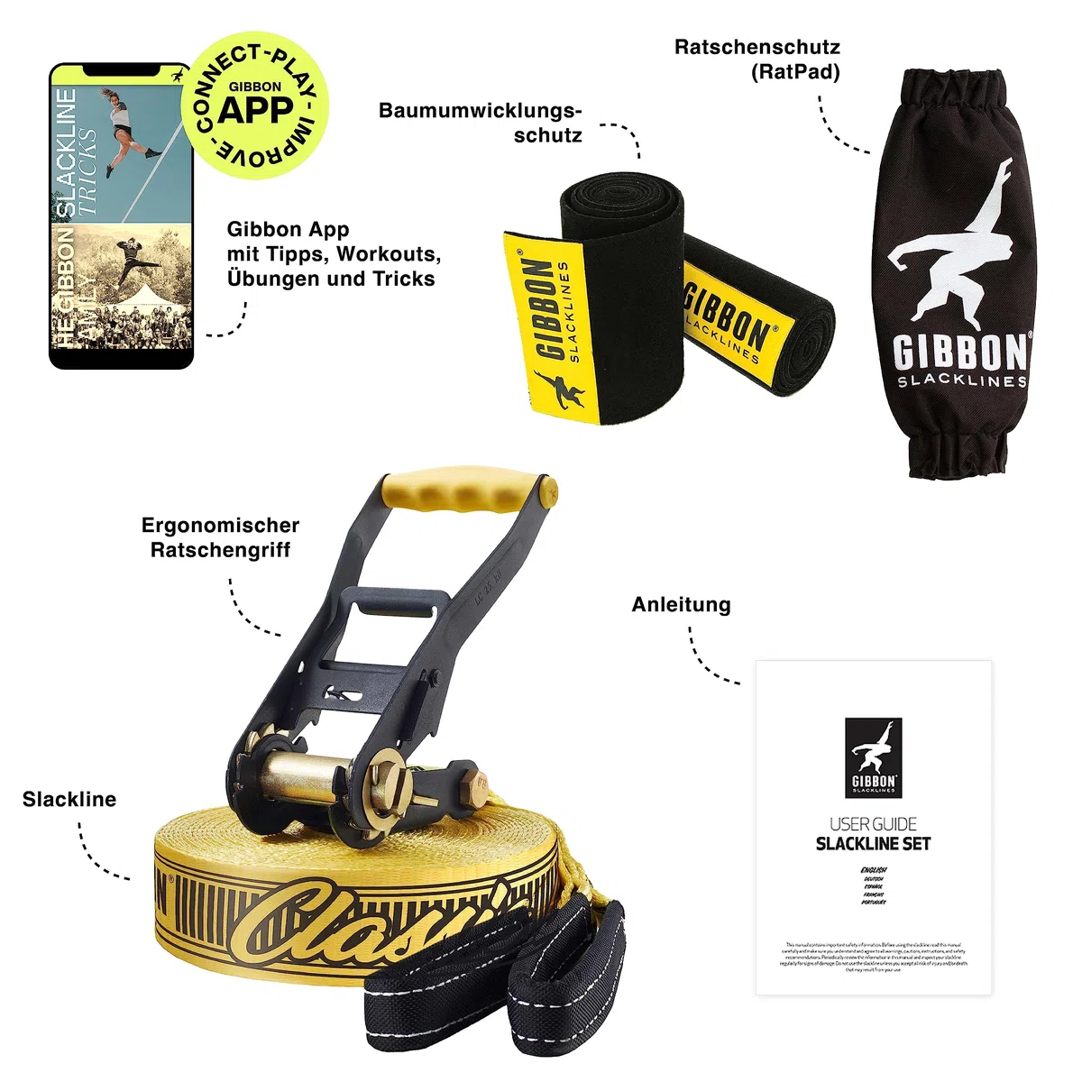 Gibbon Slacklines Classic Line con Treewear