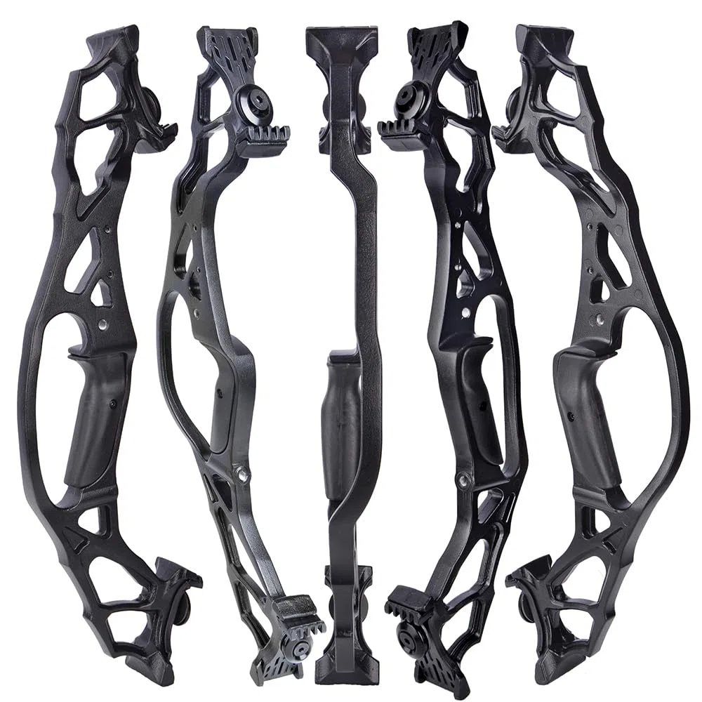 Wolfman Set di Arco Ricurvo da 62 Pollici, Arco Smontabile 30-60 lbs, Manico in Lega Leggera per Adulti e Cacciatori, Ideale per Tiro Competitivo e Caccia