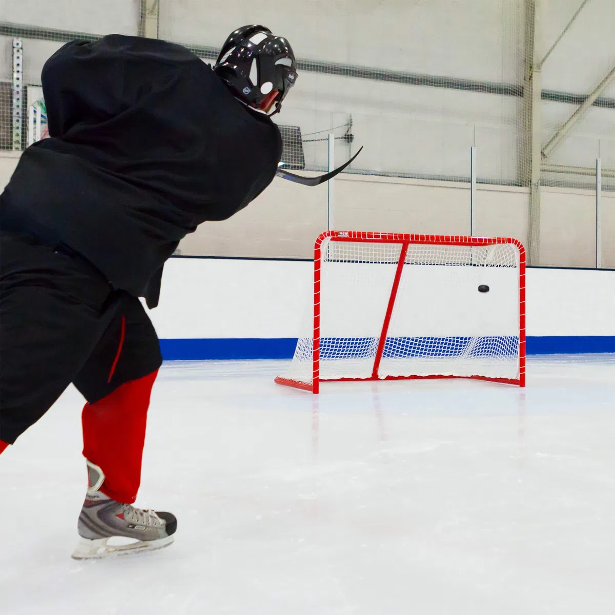 FORZA Porta Da Hockey Su Ghiaccio - Porta Hockey 1,8 x 1,2 m - Porta Da Hockey Su Ghiaccio In Acciaio Galvanizzato | Rete Da 5mm