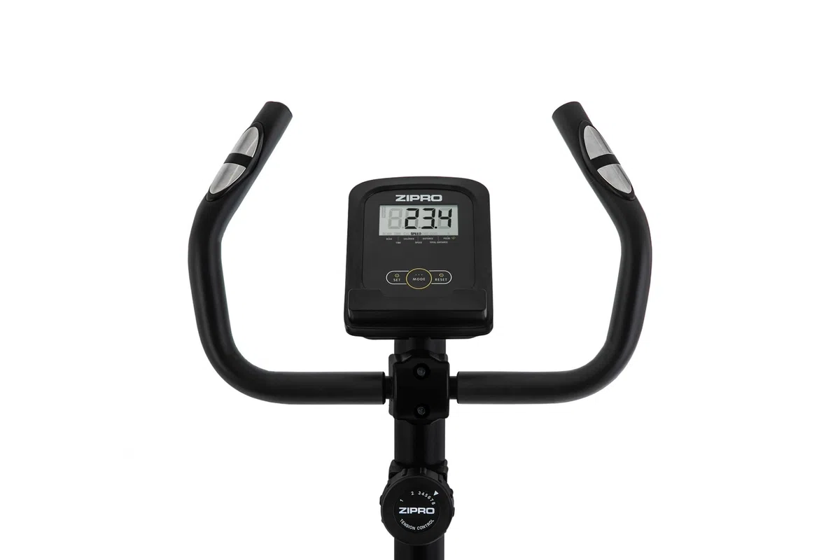 ZIPRO Cyclette da Casa con 8 Livelli di Resistenza Magnetica, Supporto per Smartphone, Schermo LCD, Sella Regolabile, Cyclette per Casa per Più Esercizi, Ciclette Professionale da Camera (One S)