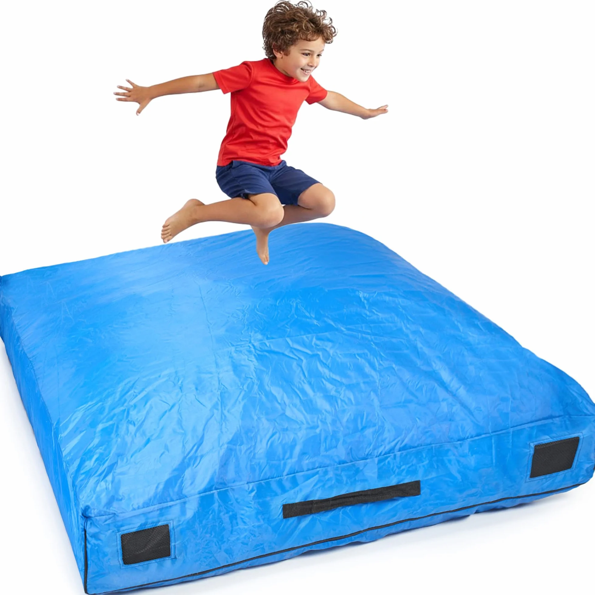 SaferBounce Sensory Crash Pad per Bambini | Grande 152 x 152 cm O 122 x 91 cm | Materasso Crash Autismo per Bambini | per Saltare & Giocare | Arrampicata & Ginnastica | Grande, Arancione