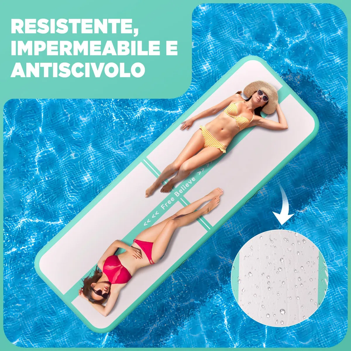 Tappeto Ginnastica Artistica 2/3/4/5/6m Spessore 10/15cm, con Electric Pump 600W,Tumbling Mat,Tappeto Ginnastica da Casa, Tappetino Palestra per Gym, Home,Esterno, Fitness, Yoga