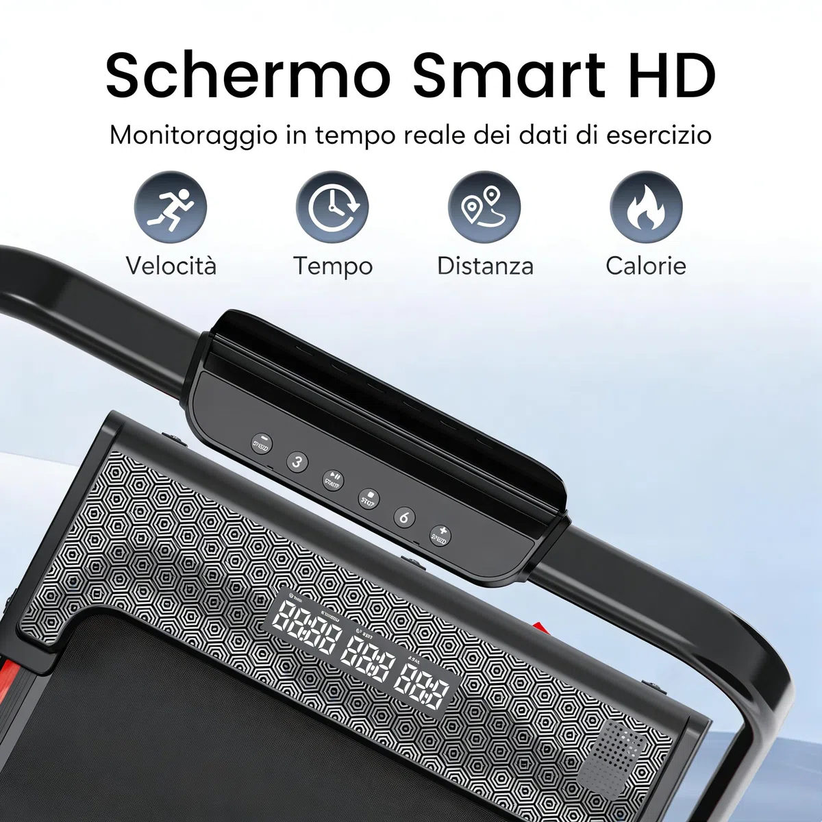 Tapis roulant, inclinazione del 5%, pieghevole, tapis roulant elettrico pieghevole da 1400 W, Walking Pad 12 km/h, tapis roulant elettrico pieghevole