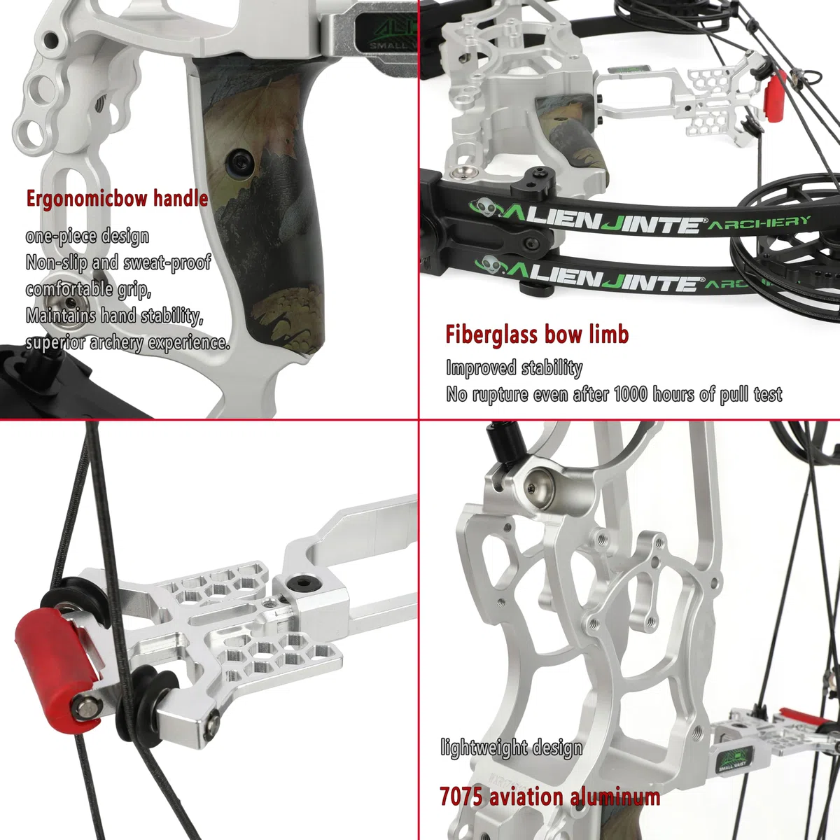 17" kit arco compound, 30~70lbs regolabile, arco steelball, doppio uso arco da caccia,RH&LH, può sparare freccia e palla d'acciaio, per tiro con l'arco da caccia