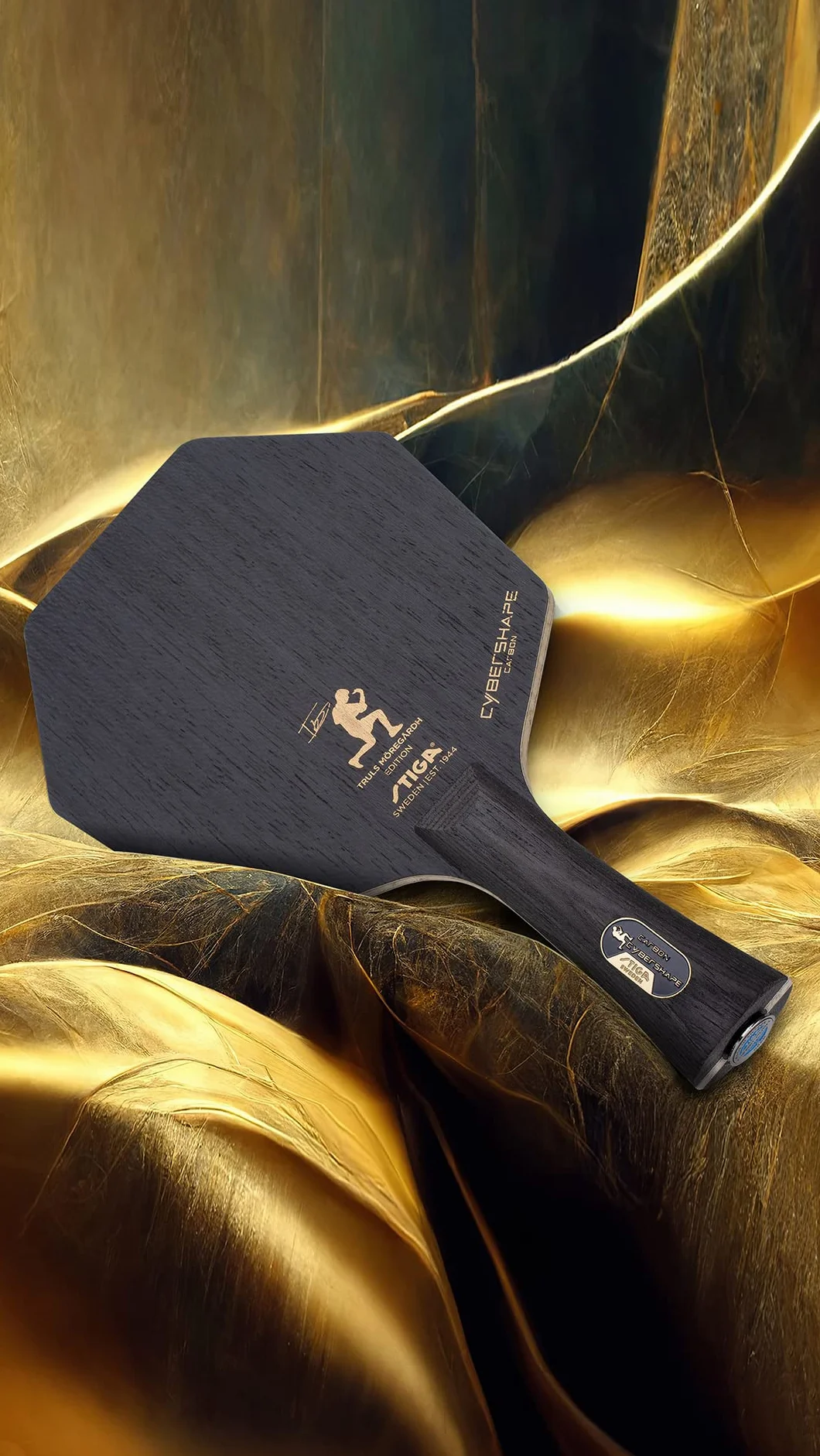 Stiga Lama da Ping Pong Cybershape Carbon CWT Truls Edition - Manico Classico Dritto