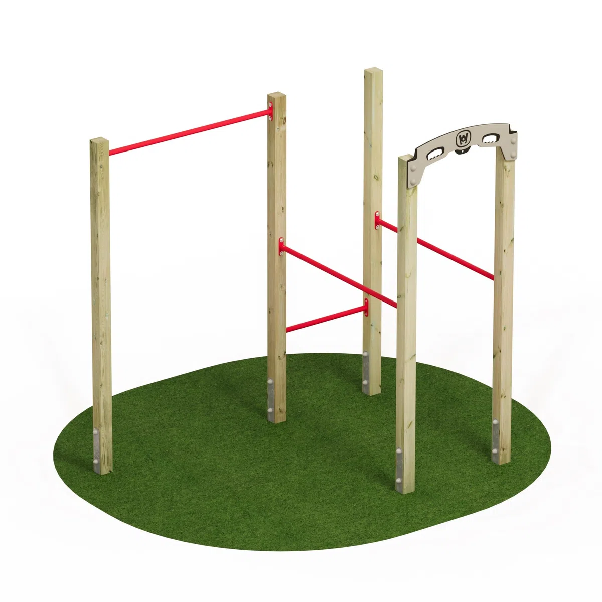 Wickey Attrezzo fitness – Fit Base 510 – Outdoor Palestra Palestra per casa, arrampicata e sport per ragazzi e adulti in giardino con barra per trazioni