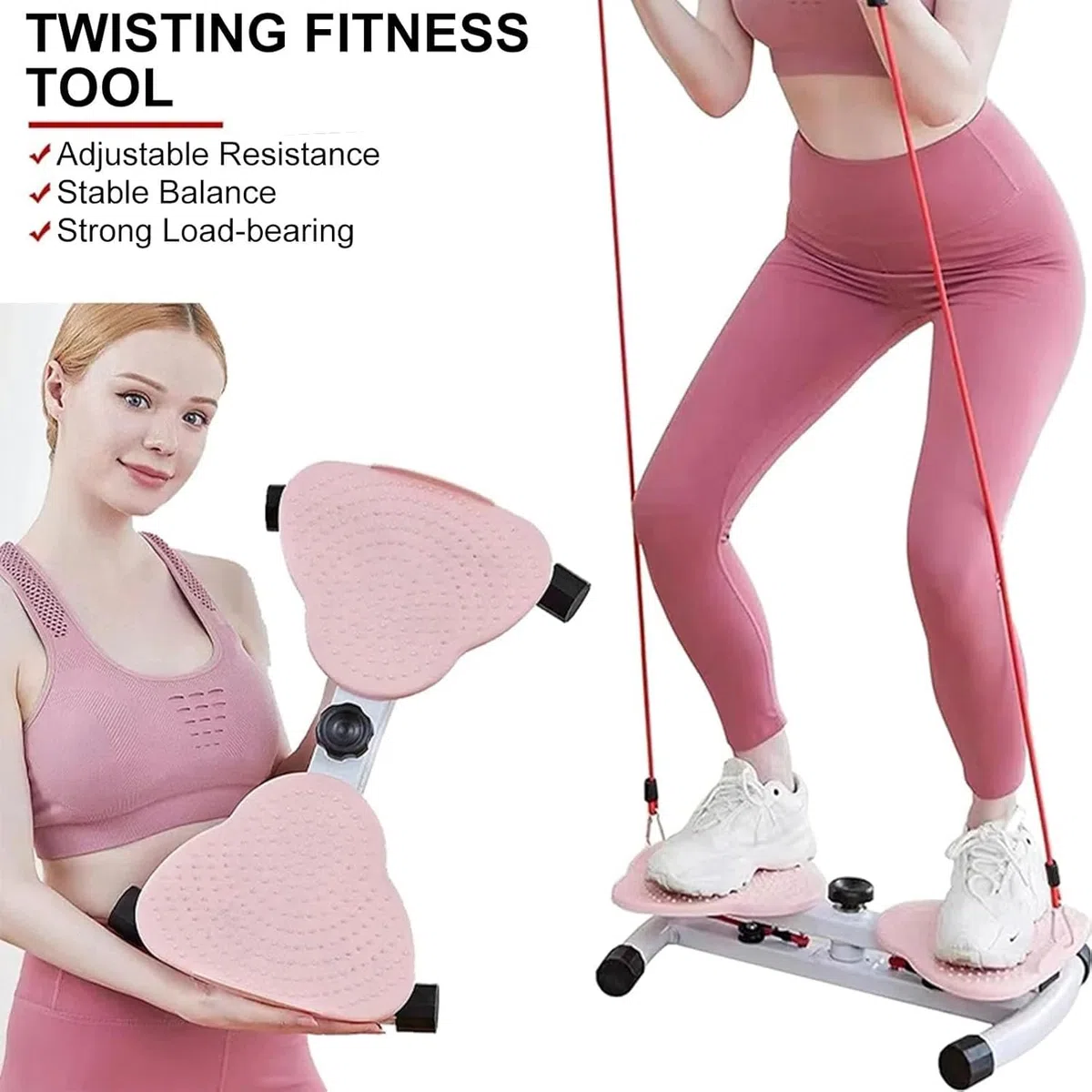 Tavole di torsione del corpo, disco rotante di torsione della vita Bordo magnetico d ell'equilibrio Fitness Twisting Board Waist macchina aerobica per la perdita di peso