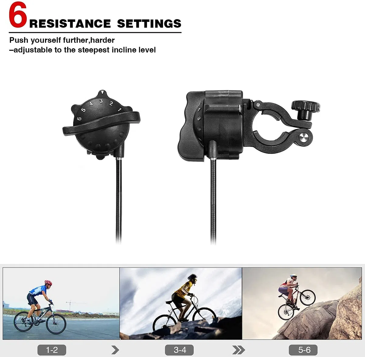 Sportneer Rullo per Allenamento, Supporto per Bici Supporto Magnetico in Acciaio per Bicicletta con Ruota di riduzione del Rumore per Esercizio al Chiuso (Rooso)