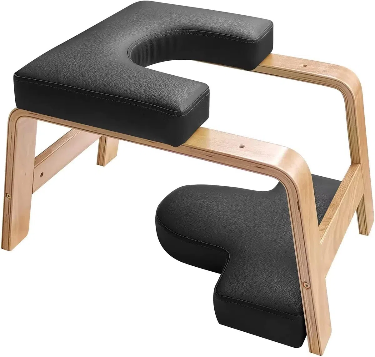 Yoga Chair Headstand, Sedia da Yoga,Sgabello Yoga,per Il rilassamento e l'allenamento della Forza,Yoga Panca Inversioni (Nero)