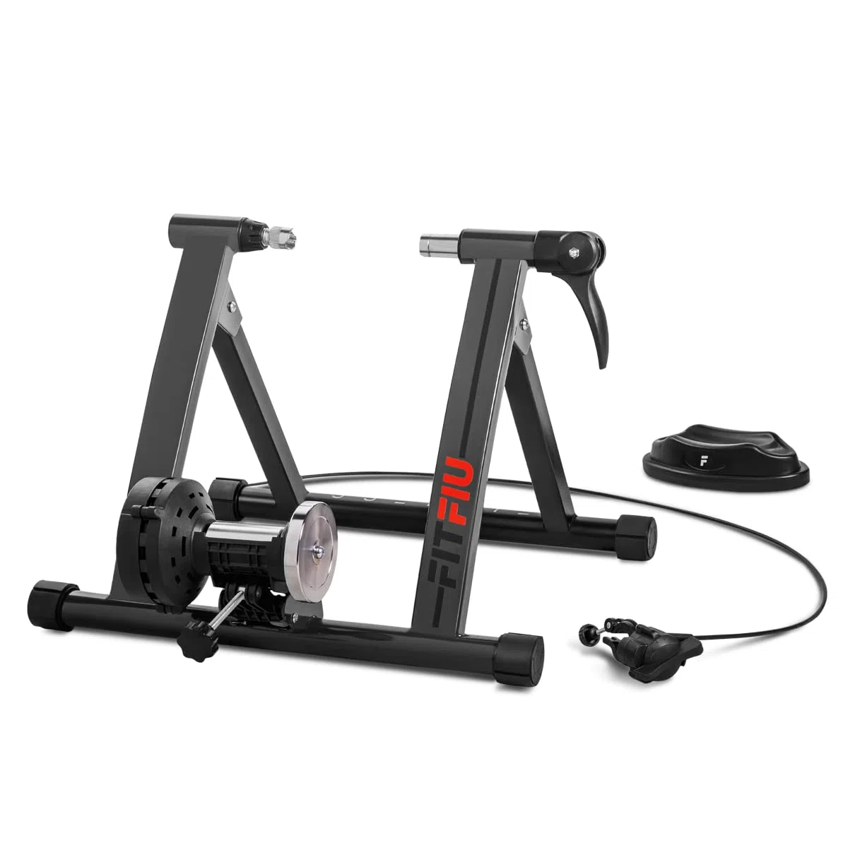 FITFIU Fitness ROB-20 - Rullo per bicicletta pieghevole con 5 livelli di resistenza, compatibile con ruote da 26" a 29", MTB e strada, Allenatore per allenamento indoor, peso massimo 150kg