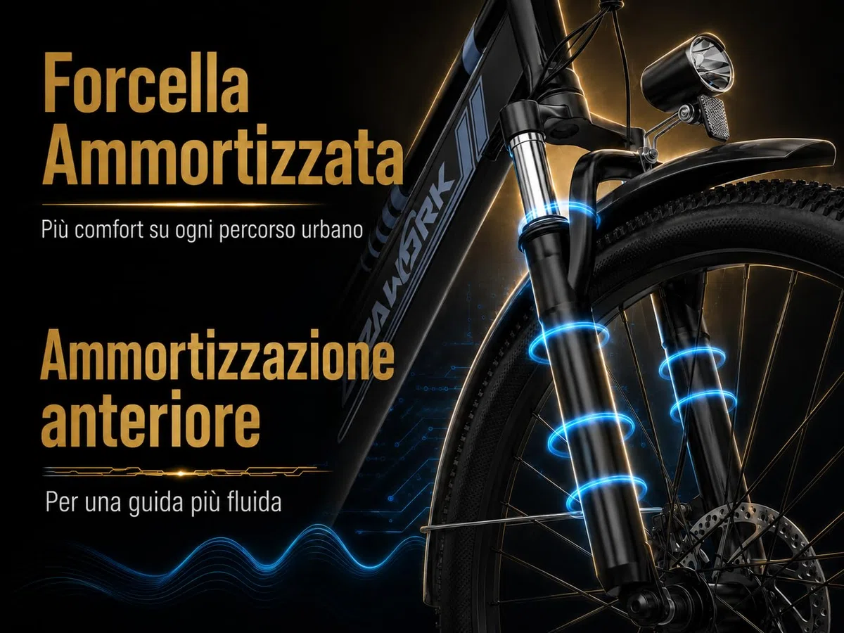 Bicicletta Elettrica 26 * 2,35 pollici pneumatici per adulti, bici elettrica a 7 velocità, batteria rimovibile 36V20AH, commuting urbano fino a 100-120 km, motore da 250W