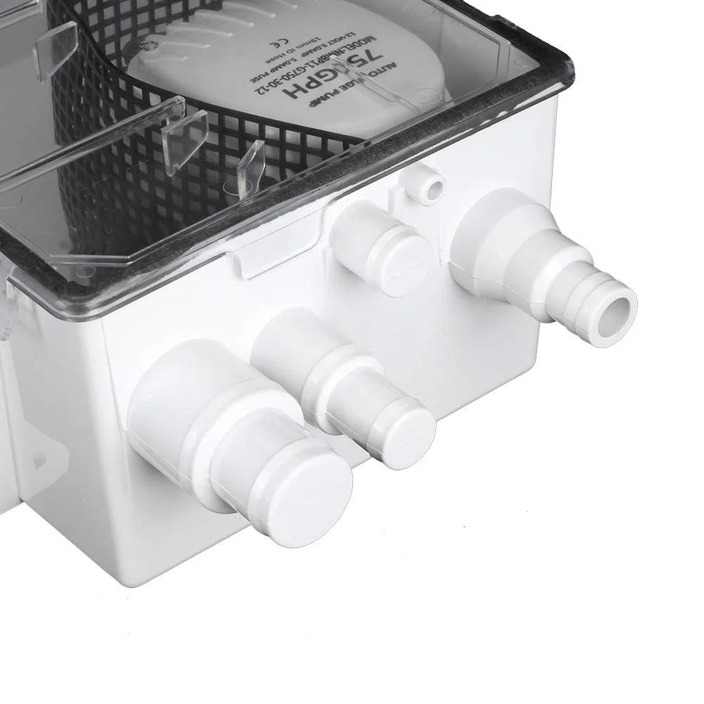 Pompa per Doccia per Barca, Pompa per Vasca Doccia Marina per Barca, Ingressi di Scarico, Kit di Scarico, di Pompa di Sentina, di Pompa di Sentina, 12 V, 750 GPH