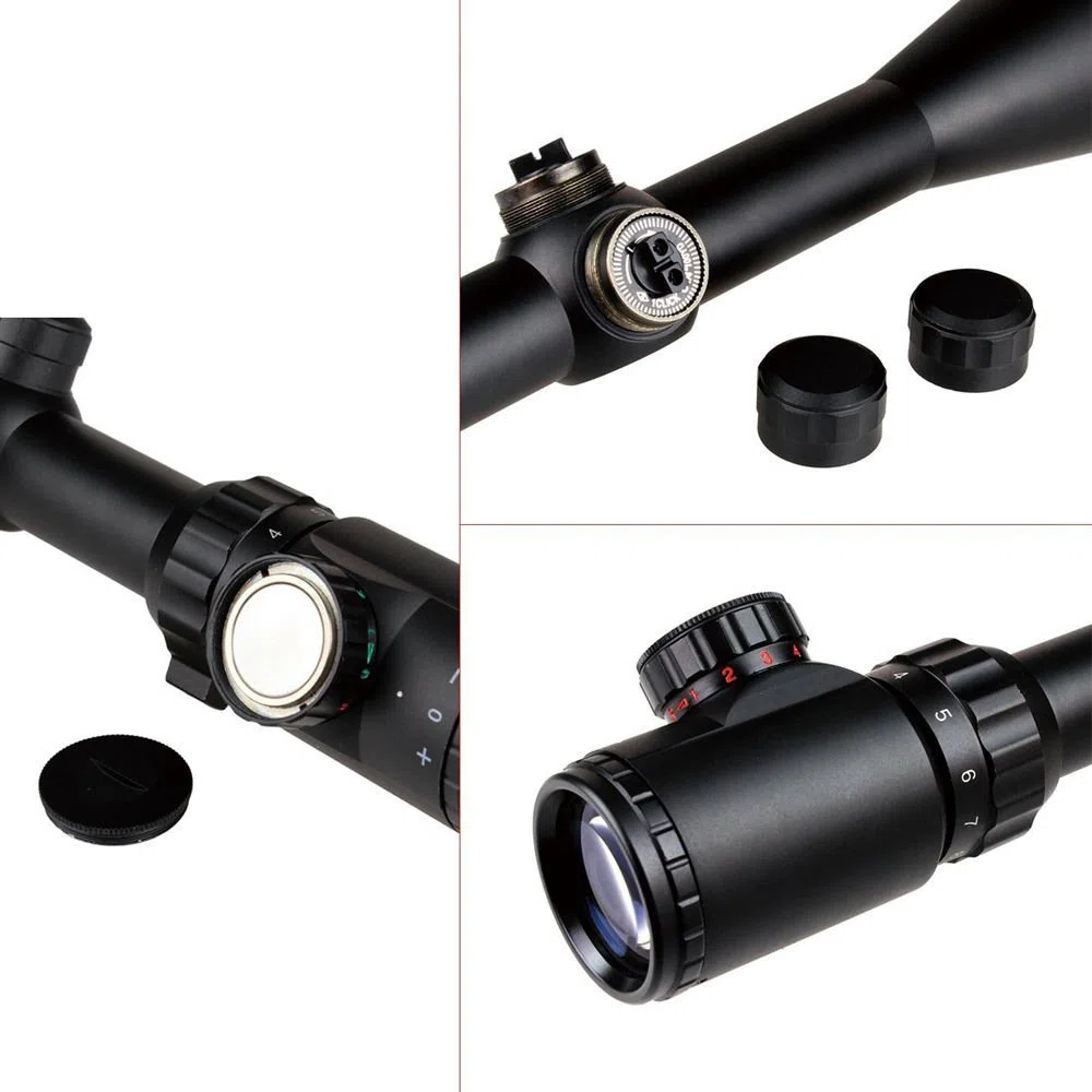 HENGMEI Ottica Cannocchiale Caccia 3-9x40EG Cannocchiale da Puntamento Telemetro con 11mm Mount Ring Picatinny Binario di Guida e per Caccia