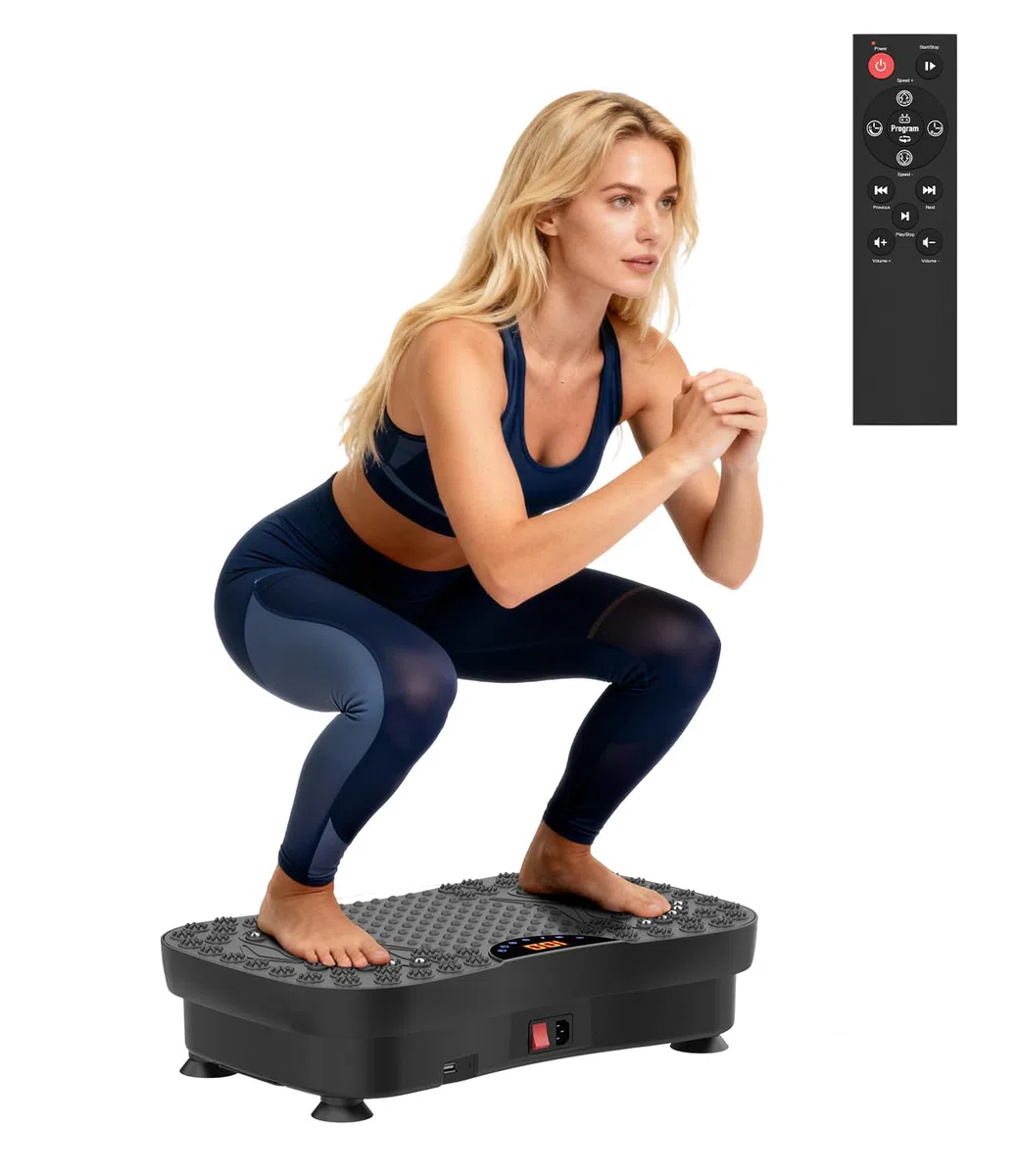 Pedana Vibrante Dimagrante 200W, 120 Livelli, Telecomando, Portata 120 kg - Pedana Vibrante per Circolazione Gambe, Rassodamento Muscolare e Recupero - Ideale per Casa