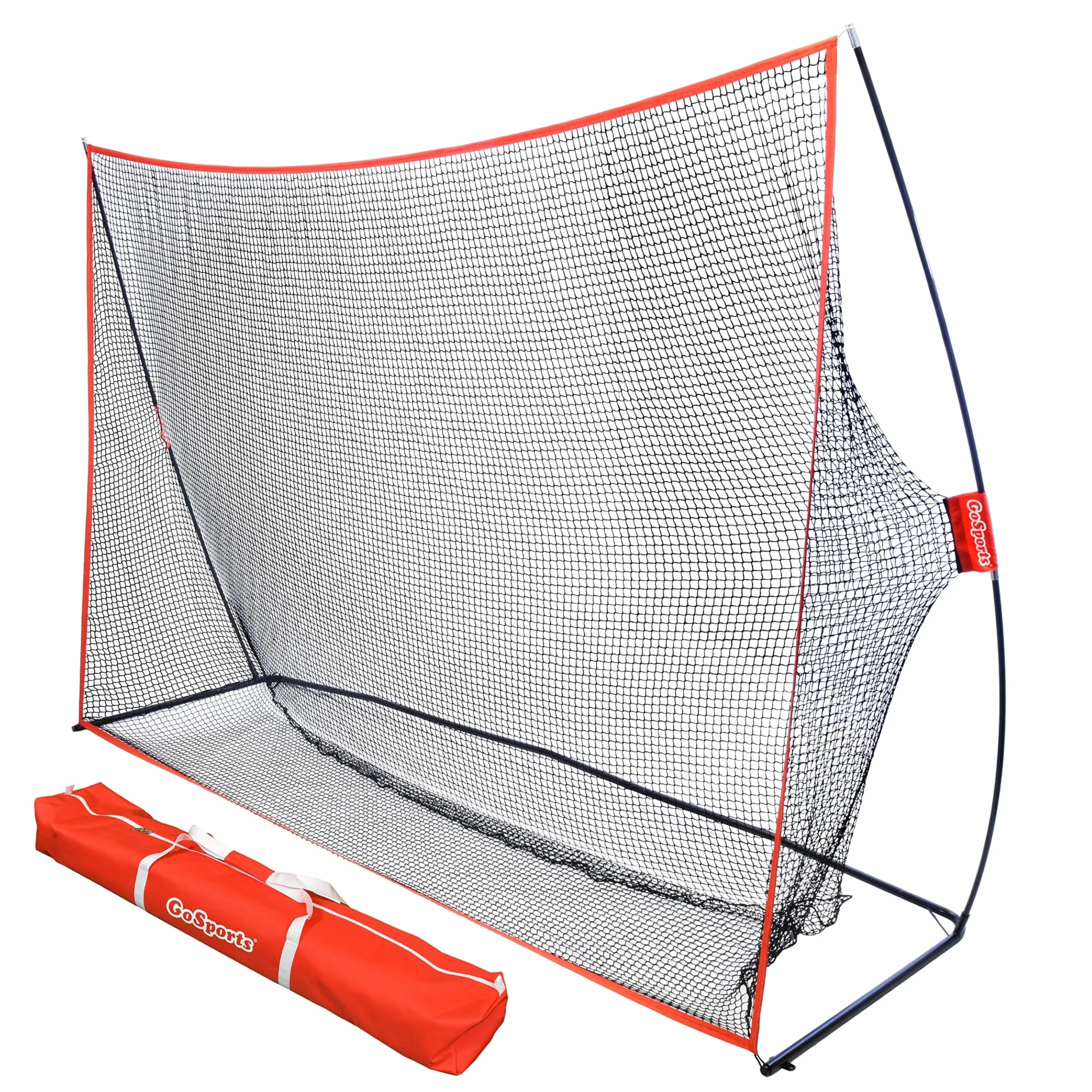 GoSports Golf Practice Hitting Net - Choose Between Huge 10' x 7' or 7' x 7' Nets -Personal Driving Range for Indoor or Outdoor Use - Designed by Golfers for Golfers