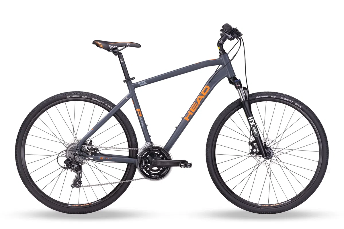 HEAD Unisex - I-Peak 1.0 Crossbike da adulto, grigio opaco, arancione, 55