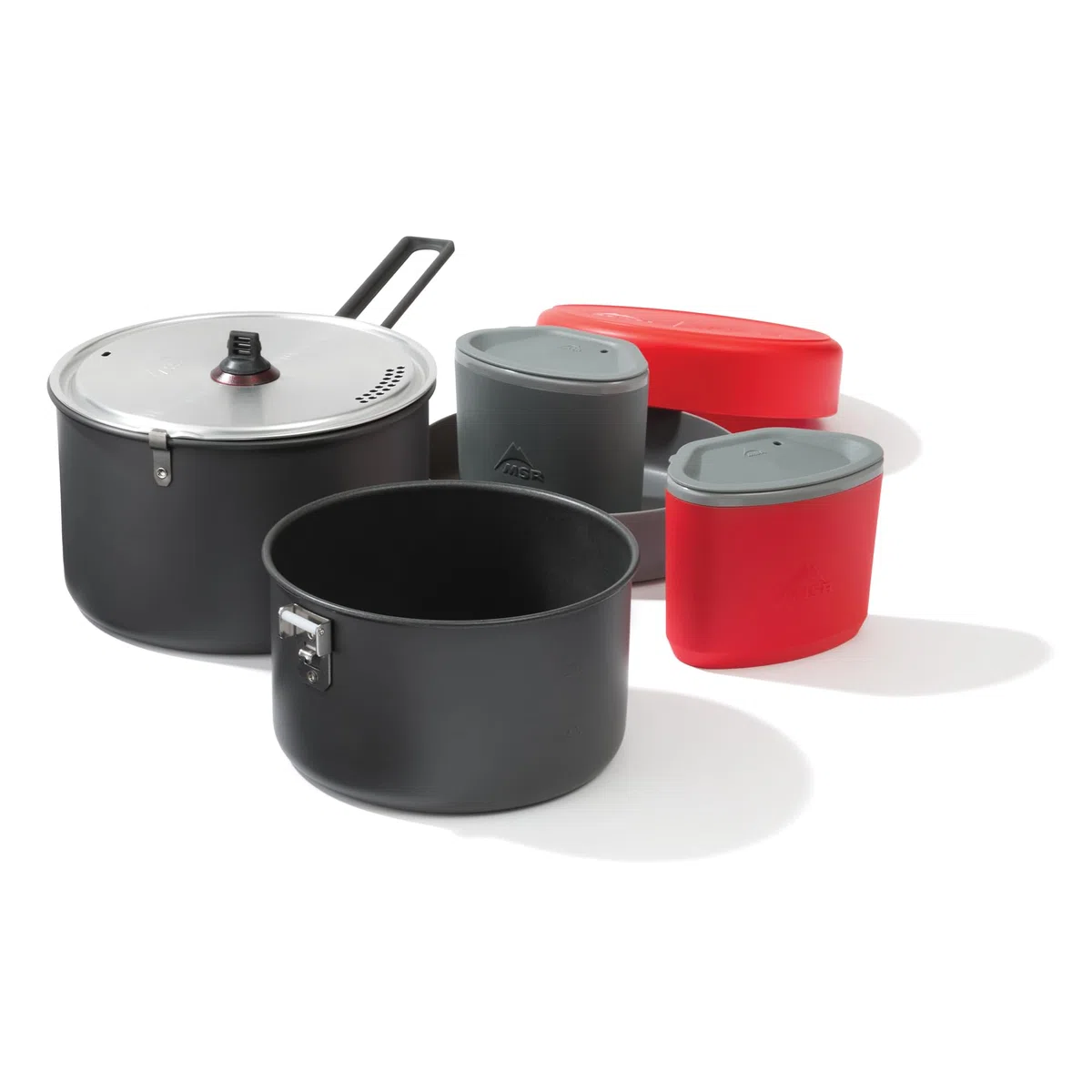 MSR Quick 2 - Set di pentole, 19,7 x 12,7cm, Colore: Nero