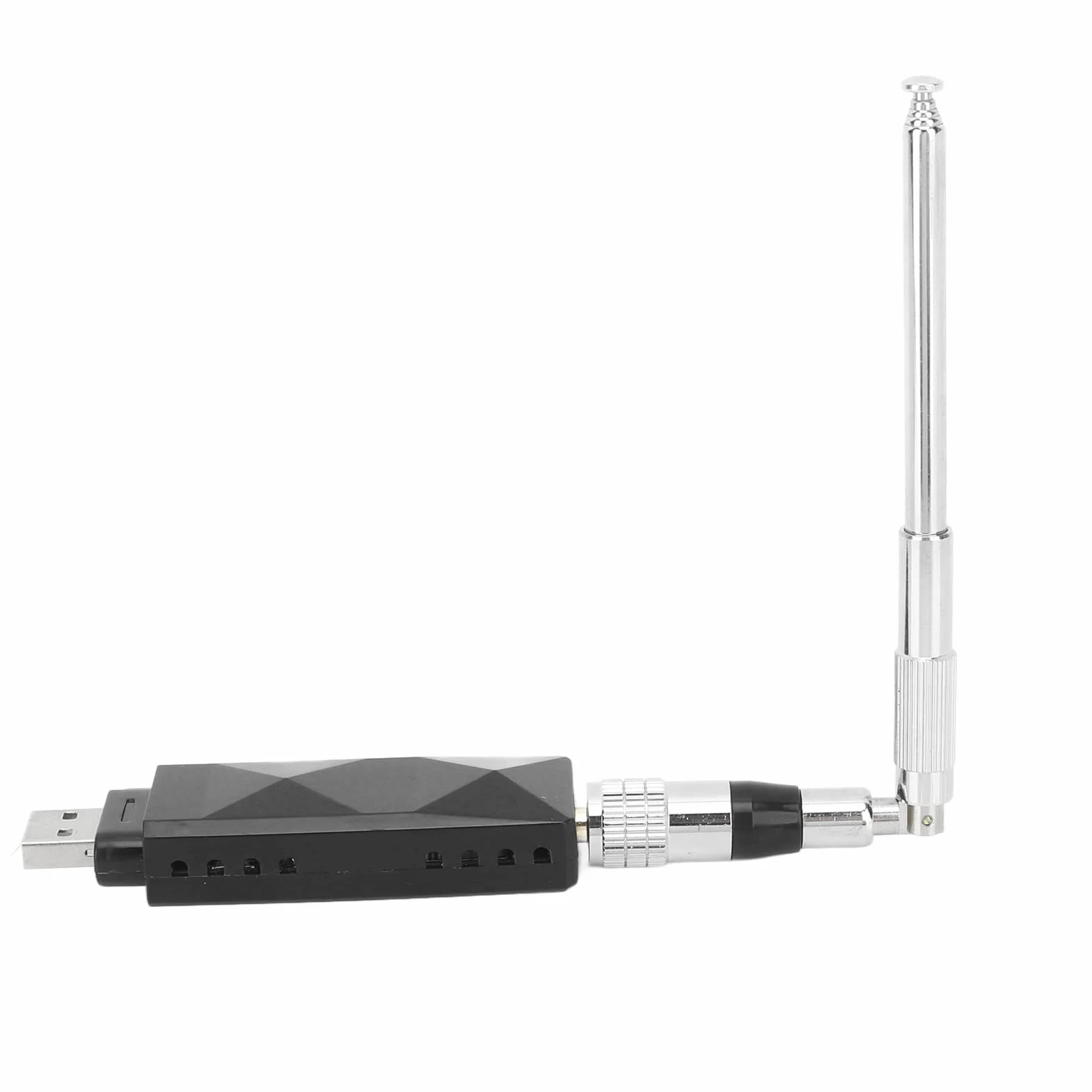 Ricevitore AIS per Barca Marina, Ricevitore AIS a Doppio Canale Uscita USB con Antenna Portatile Pieghevole in Acciaio Inossidabile