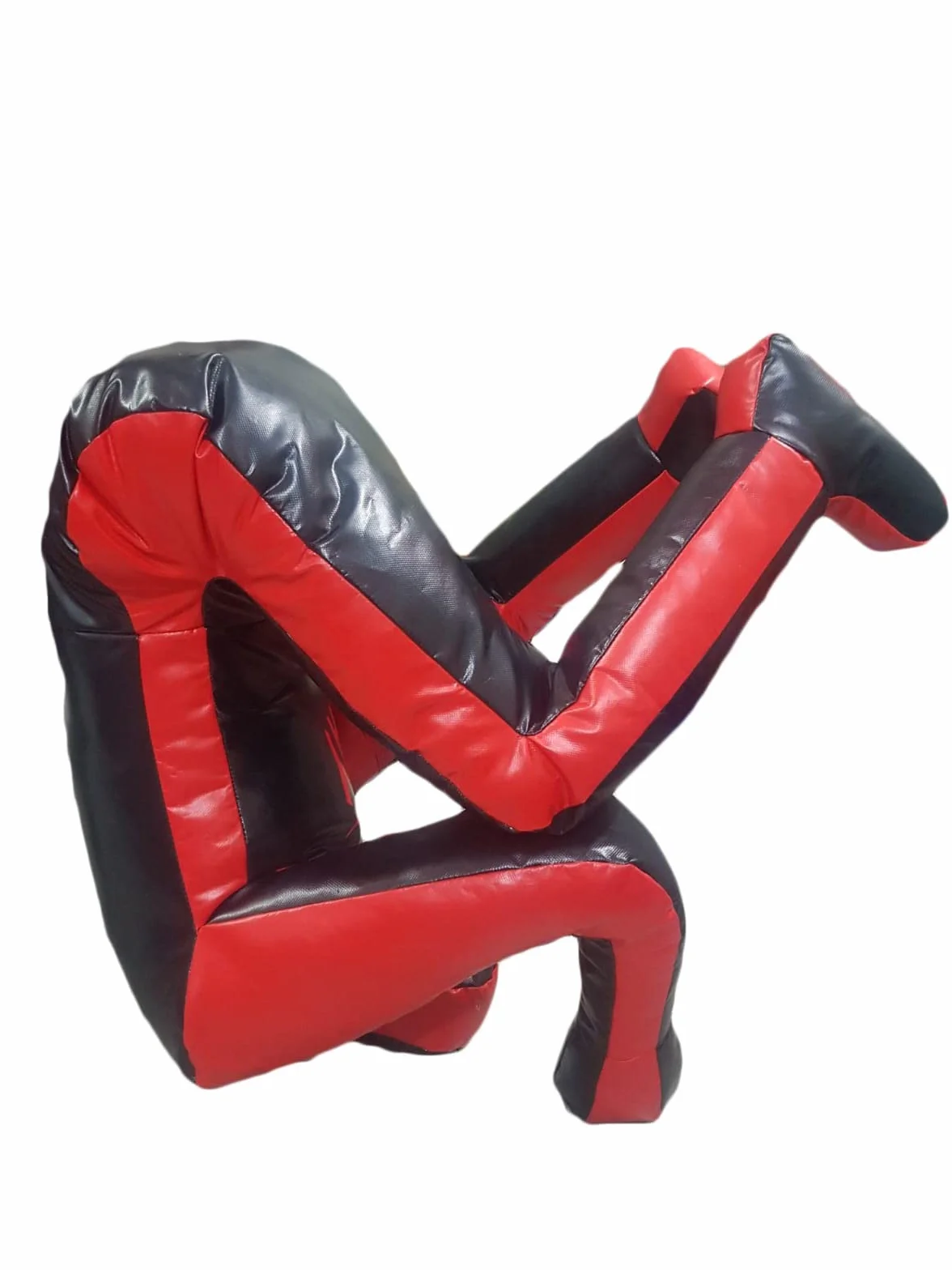 TEJAY Grappling Dummy Judo Sacco da boxe Dummy BJJ Wrestling Posizione difensiva brasiliano JIU Jitsu Submission Self Defense Training Vinyl Dummy 177,8 cm vuoto, nero, L