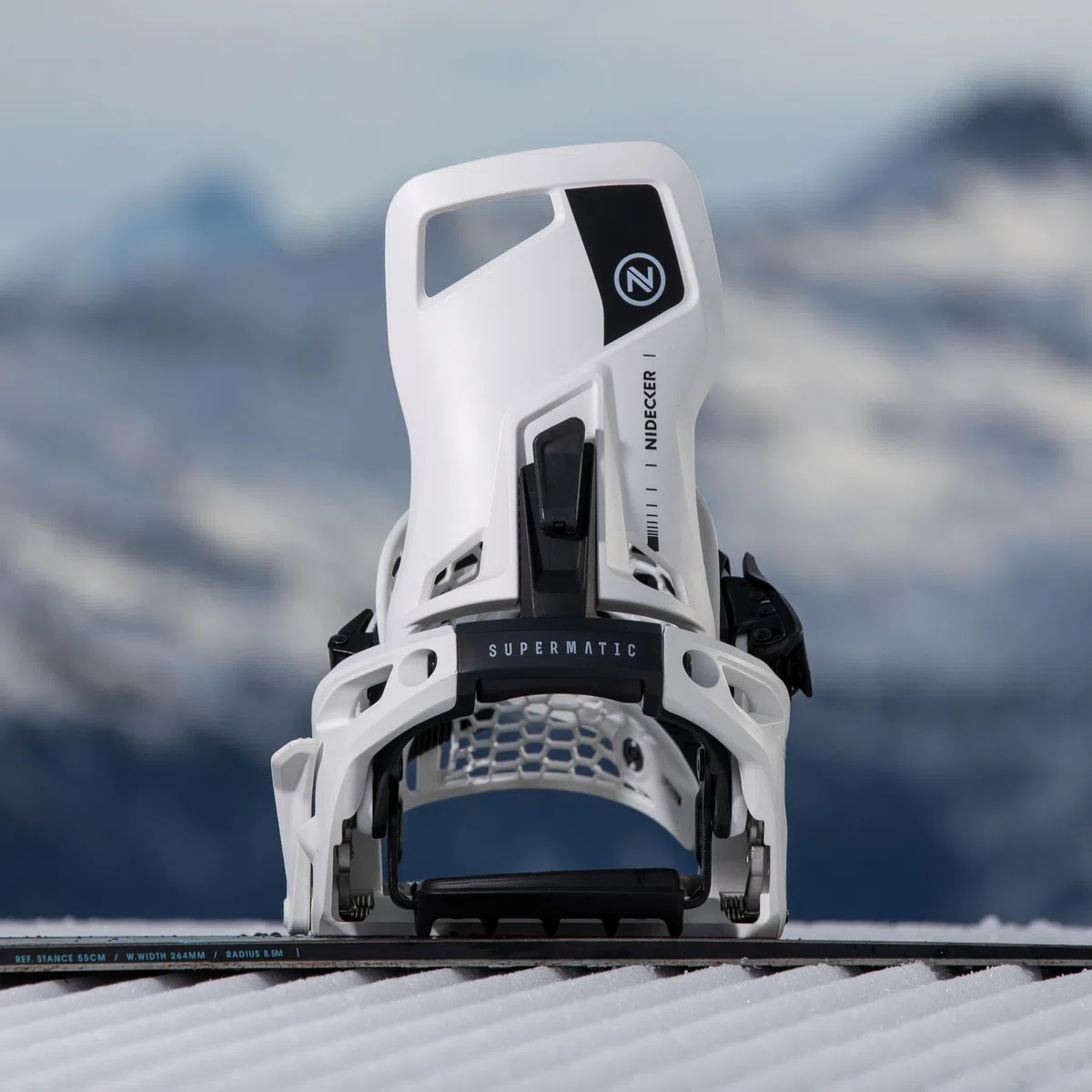 Nidecker Supermatic Snowboard - Attacco automatico universale a doppia entrata - Confortevole e affidabile come un classico attacco a due cinghie