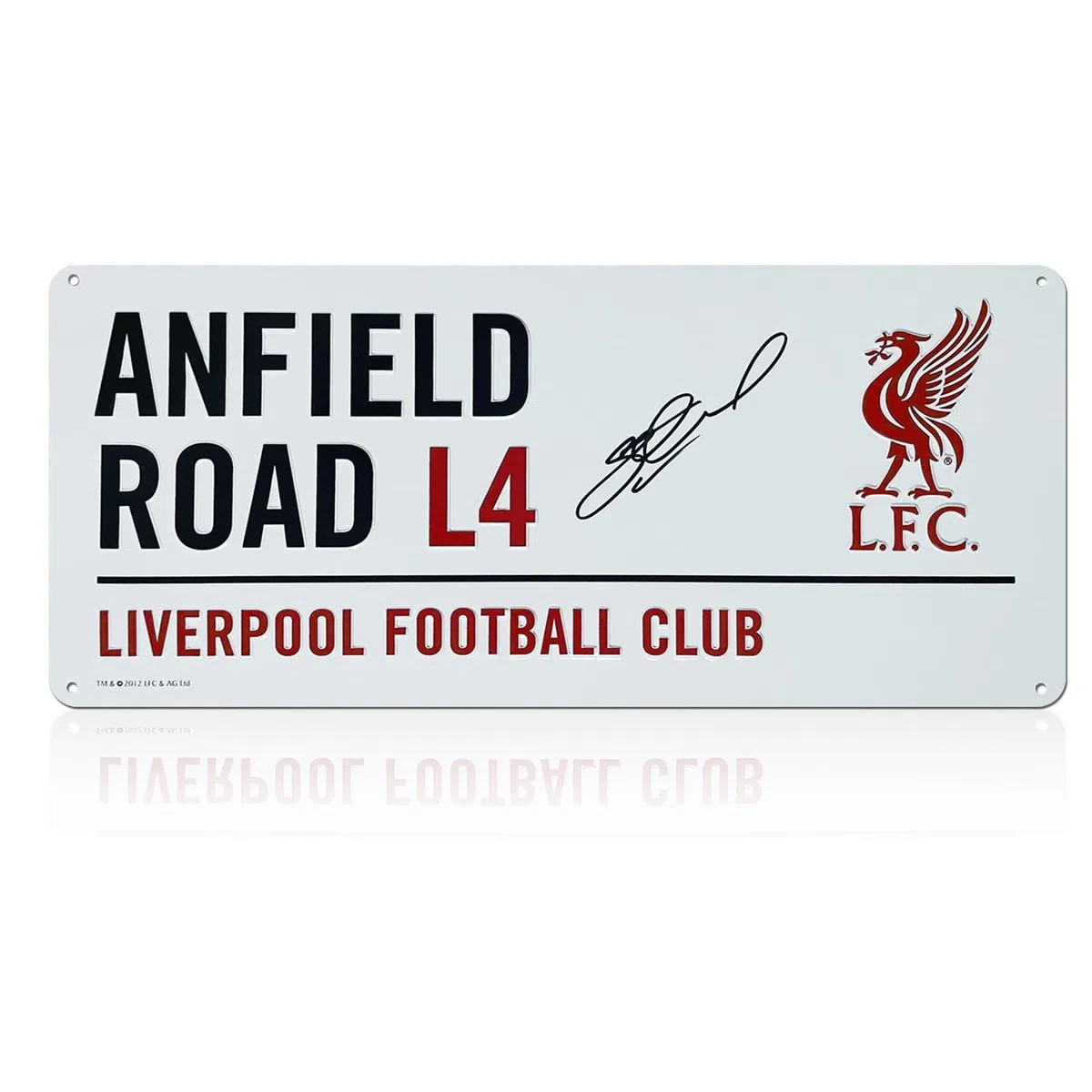 Cartello Stradale di Liverpool, Firmato da Steven Gerrard