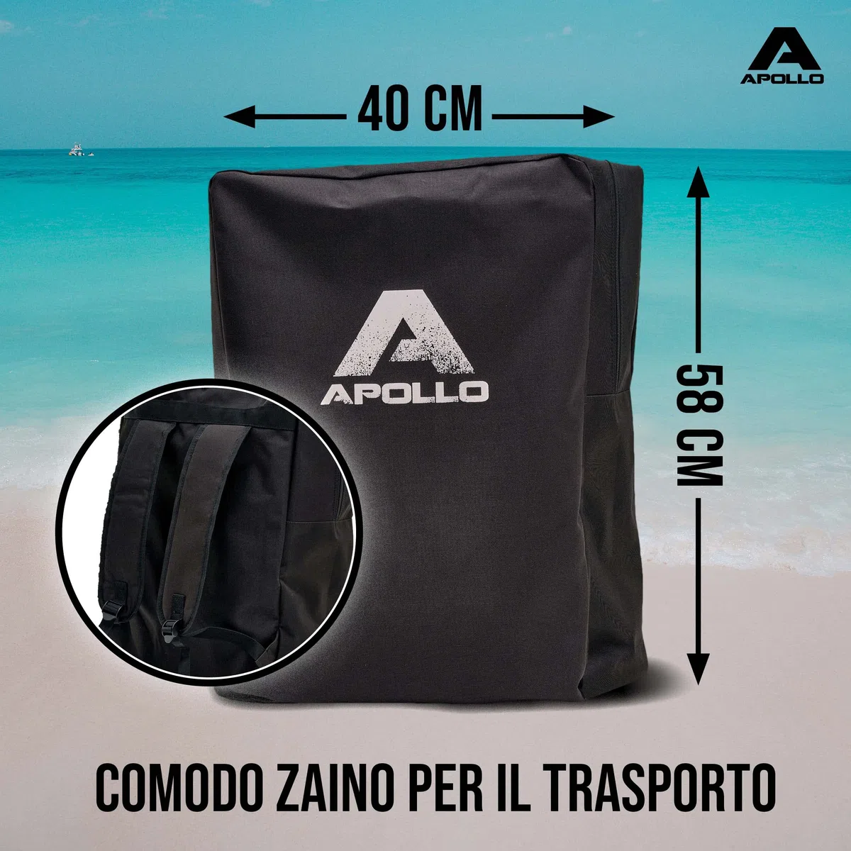Apollo Kayak Sea Lion | Gonfiabile 2 Posti, Super Capiente 312 x 91 x 51 cm | Canoa Stabile e Leggera | Comodo e Maneggevole per 2 Persone | Set Completo Pronto all'Uso