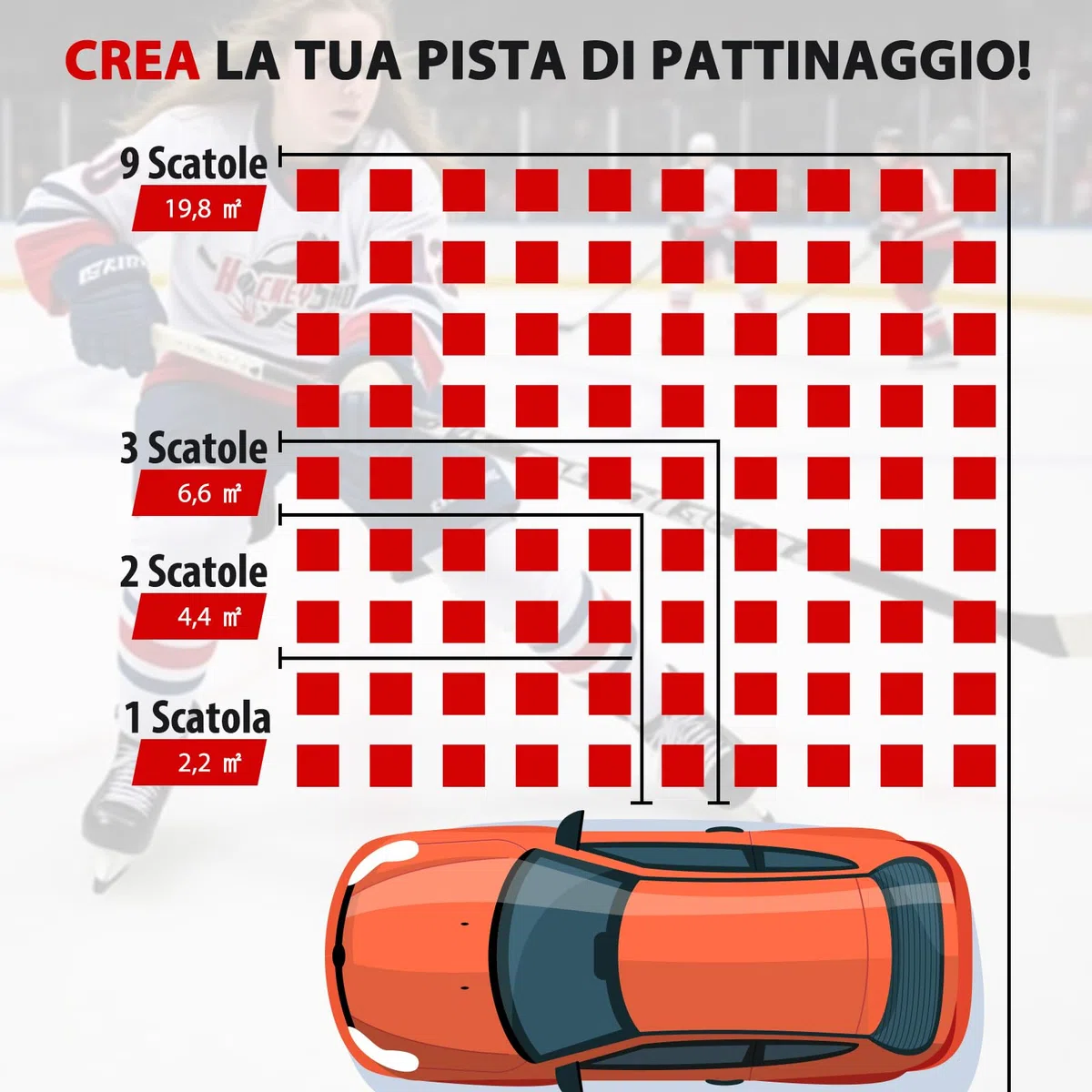 COSTWAY Piastrelle per Pavimenti da Hockey per Allenamento, Pista di Pattinaggio Artificiale Estensibile, Tavola di Ghiaccio Artificiale per Esterni, Facile Installazione, Confezione da 10