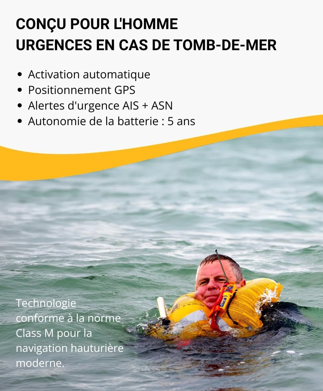 Ocean Signal RescueMe MOB2 - Radiofaro di Soccorso Personale AIS - Classe M