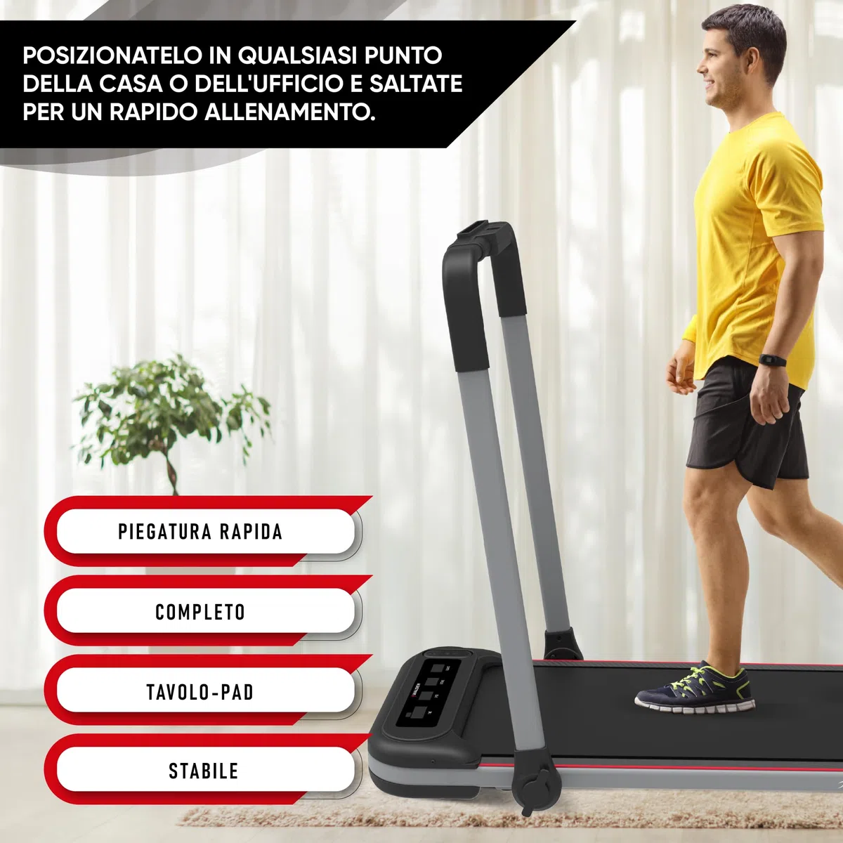 Tapis roulant waking pad 2in1 elettrico per la casa 1-10km/h Walden
