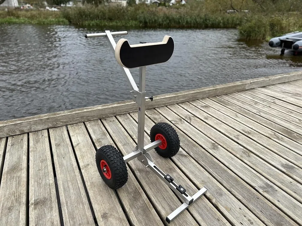 Carrello di Trasporto, Supporto Motore fuoribordo, Portatile, Barca, 50 kg modello leggero, in acciaio inox