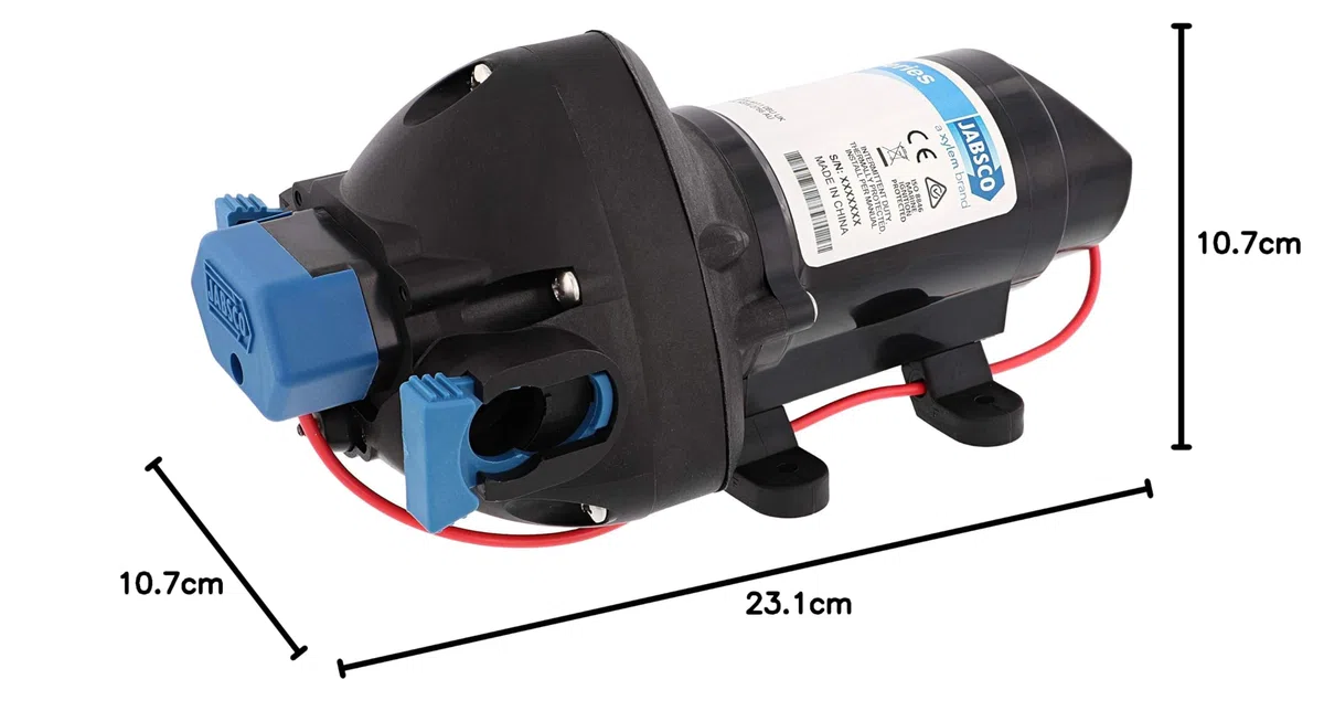 Jabsco Par-Max 3 - Pompa a Pressione dell'Acqua, 12 V, 3 GPM, 25 PSI