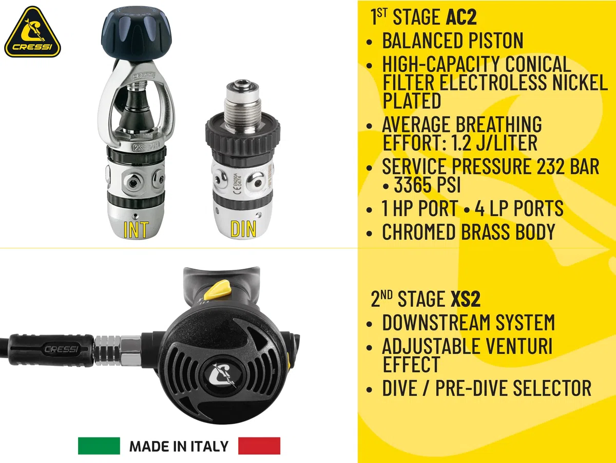 Cressi AC2/XS2 - Erogatore Subacqueo