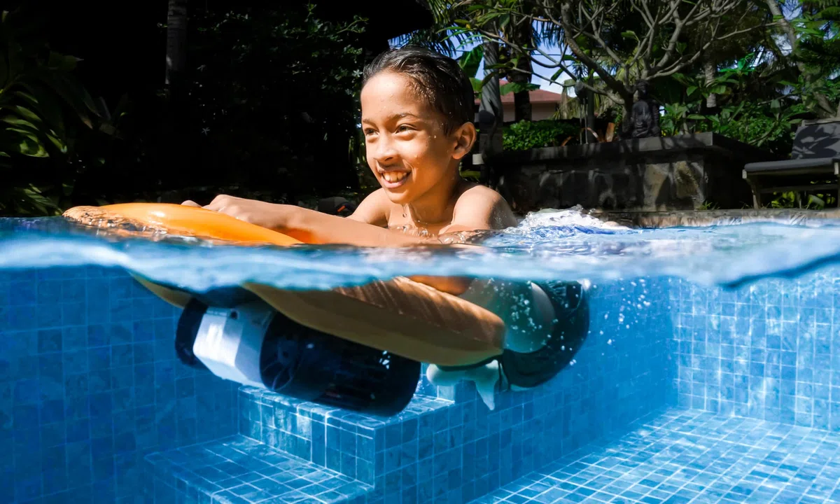 Monopattino da nuoto, compatibile esclusivamente con lo scooter subacqueo LEFEET C1 【NON incluso】: Max 1,6 m/s: migliora la stabilità negli sport acquatici, migliore per i nuotatori principianti