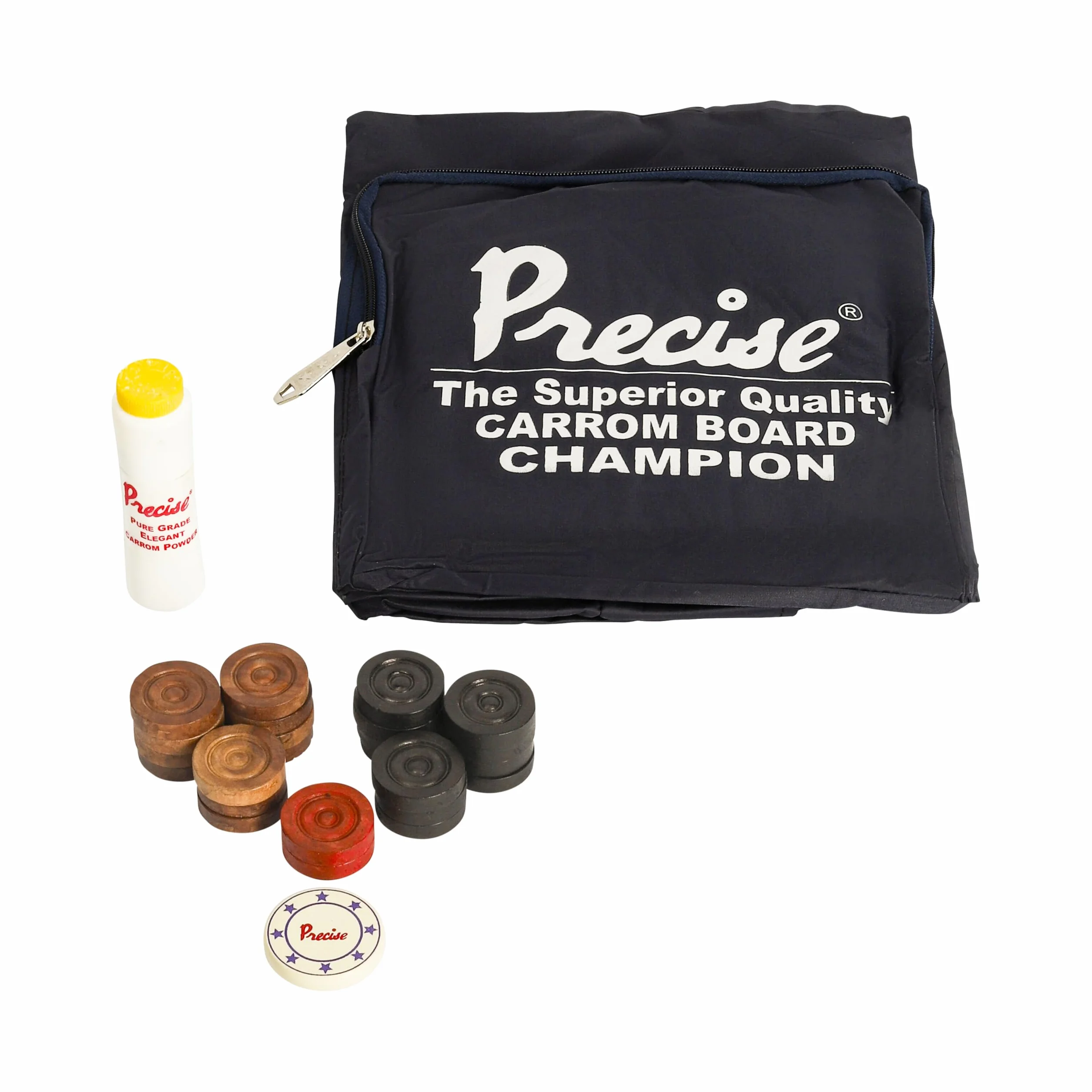 Precise Champion Profi Carrom - Ama-12 mm - 16 kg Torneo Board - India - Completo